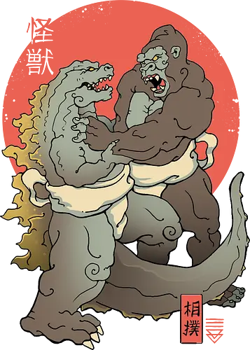 Sumo Kaijus - kaiju, monster, movie, sumo, japan, Kaiju